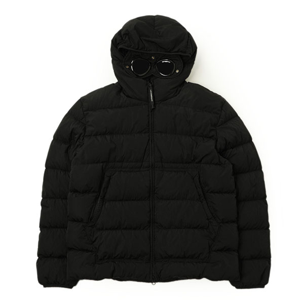 C.P.COMPANY シーピーカンパニー ダウン ジャケット ダブルジップ ゴーグル CPCOMPANY 17CMOW079A BLACK/ブラック｜ C.P.COMPANY｜菅原靴店