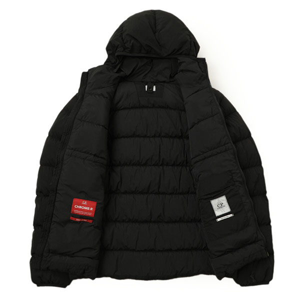 C.P.COMPANY シーピーカンパニー ダウン ジャケット ダブルジップ ゴーグル CPCOMPANY 17CMOW079A BLACK/ブラック｜ C.P.COMPANY｜菅原靴店