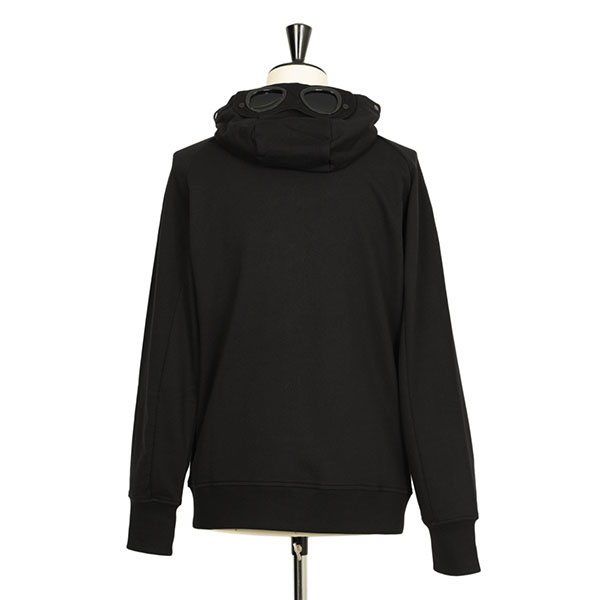 C.P.COMPANY シーピーカンパニー スウェット パーカー フーデッド コットン ゴーグル CPCOMPANY 17CMSS028A  BLACK/ブラック｜C.P.COMPANY｜菅原靴店