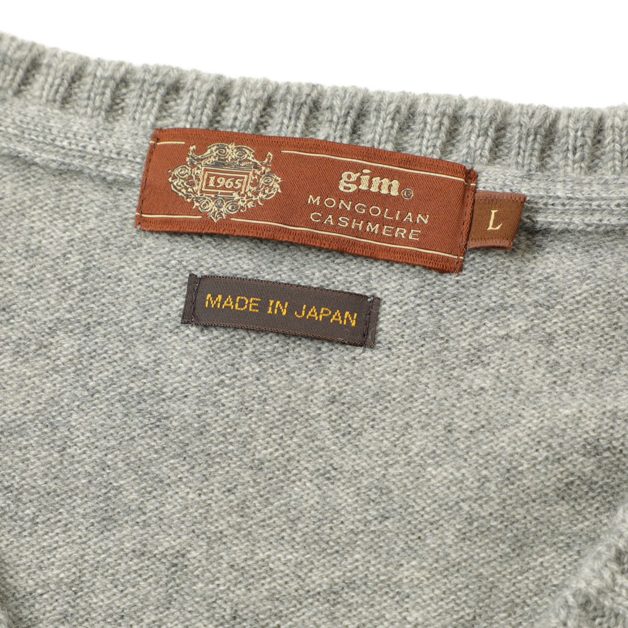 gim ジム ニット ハイゲージ Vネック カシミヤ 22502010 モンゴル産