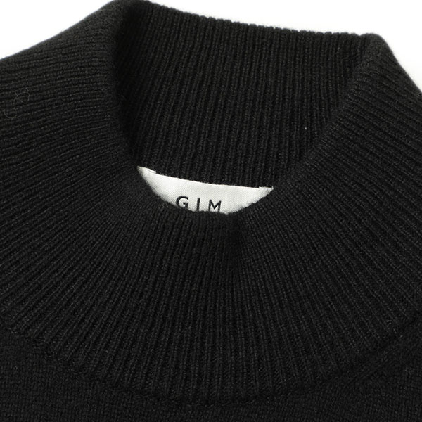 gim ジム ハイゲージ ニット カシミヤ モックネック ハイゲージ