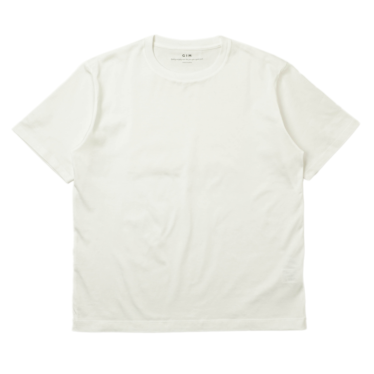 gim ジム カットソー Tシャツ クルーネック コットン シーアイランド