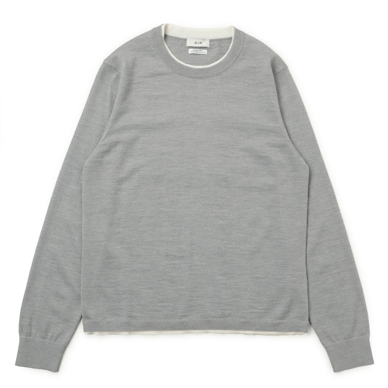 別注】gim ジム ニット ハイゲージ クルーネック ウルトラスーパー