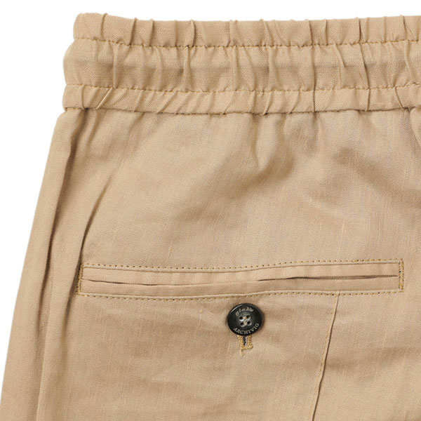 千場義雅×菅原靴店 コラボ リネン混紡パンツ A3727 ベージュ 3_2606dcc2-32f9-491e-b897-