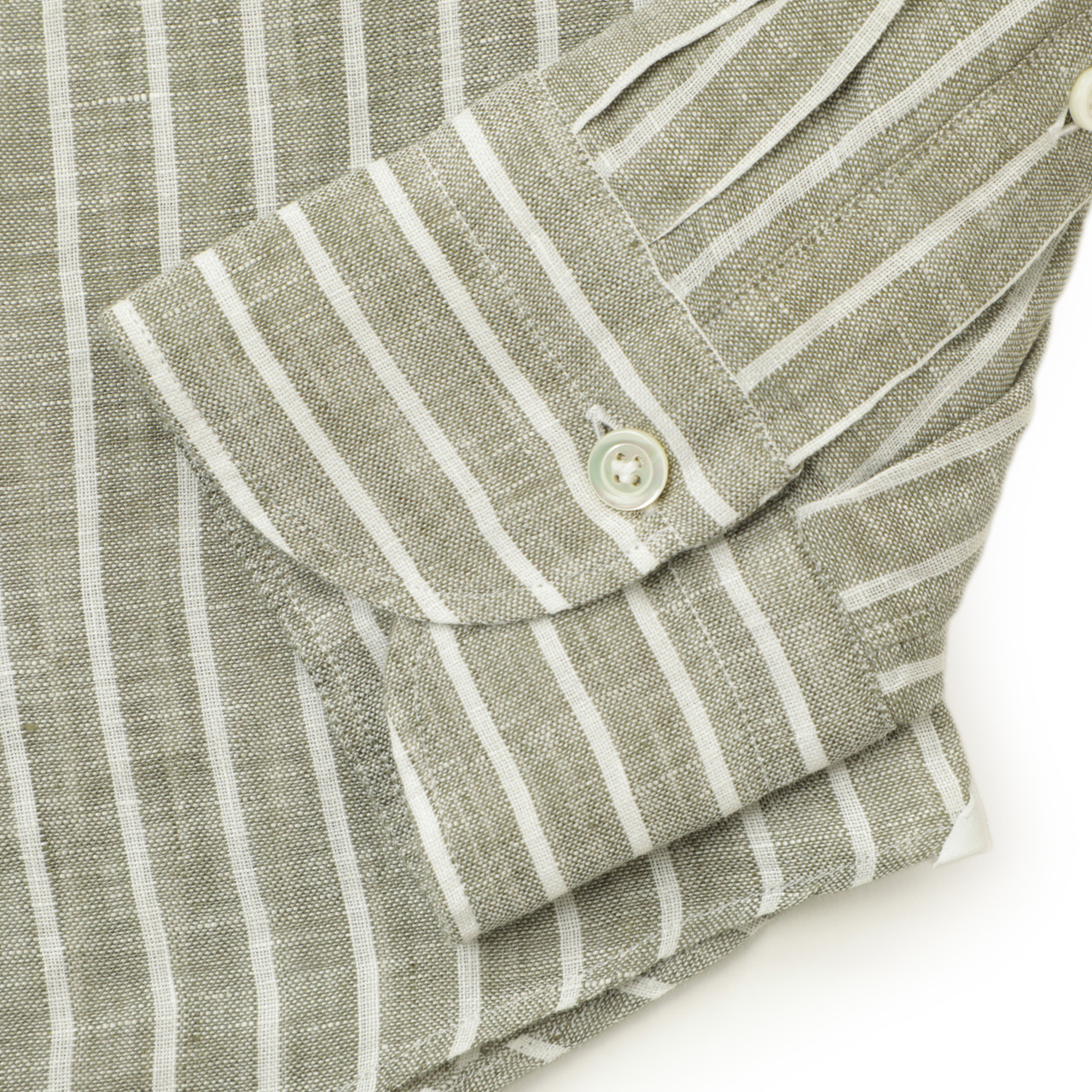 giannetto ジャンネット シャツ レギュラーカラー リネン ストライプ
