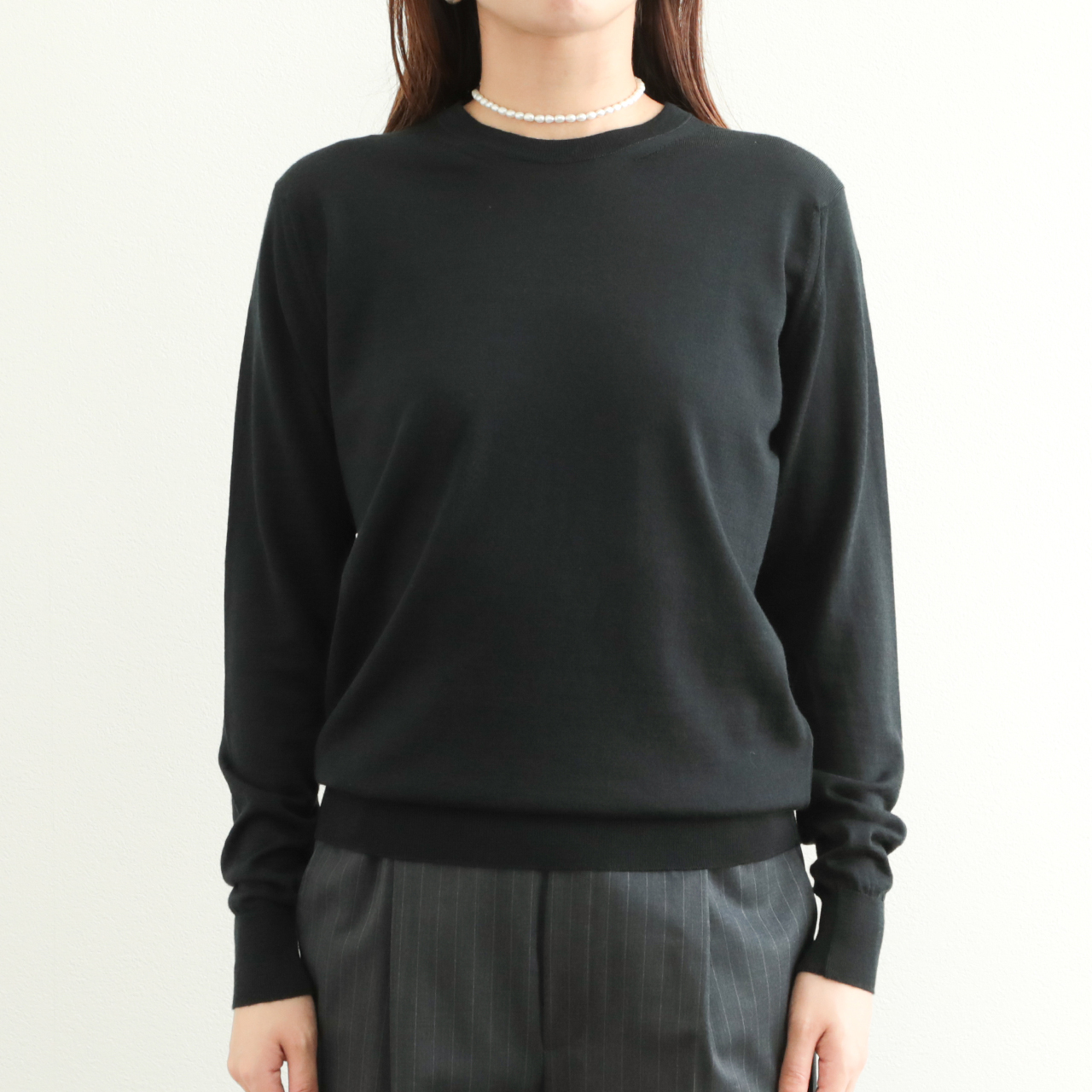 ジョンスメドレー ハイゲージニット 薄手L(実質XL) JOHN SMEDLEY ジョンスメドレー レディース ニット ハイゲージ