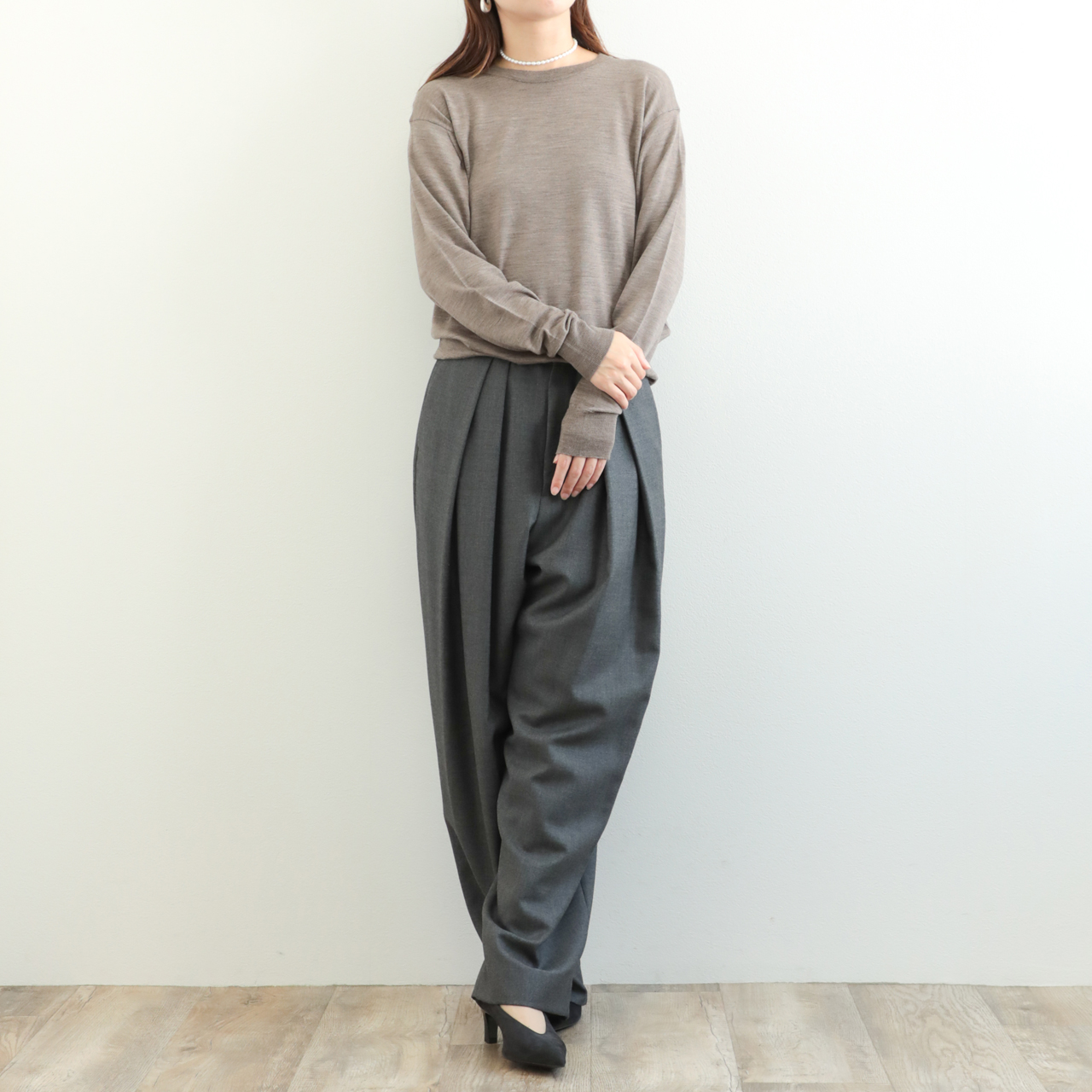 【JOHN SMEDLEY】 レーヨンコットン素材 ハイゲージカシュクールニット JOHN SMEDLEY ジョンスメドレー レディース ニット ハイゲージ