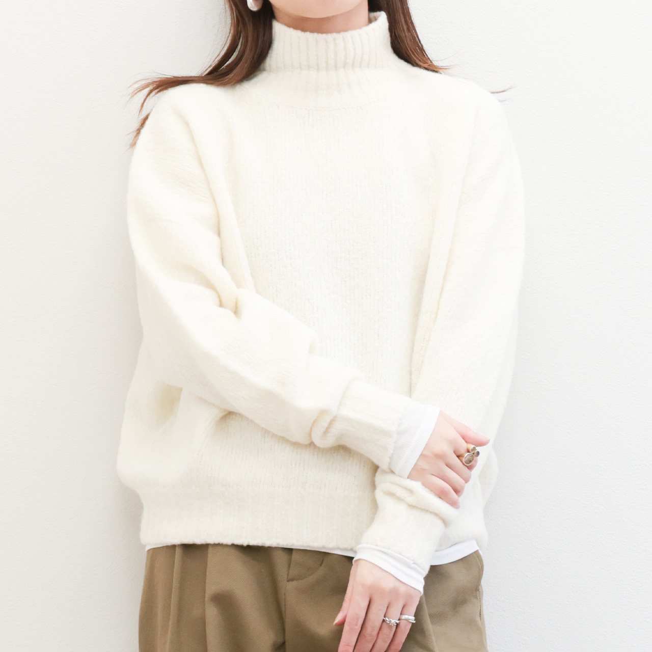 SCAGLIONE スカリオーネ レディース ニット タートルネック ウール