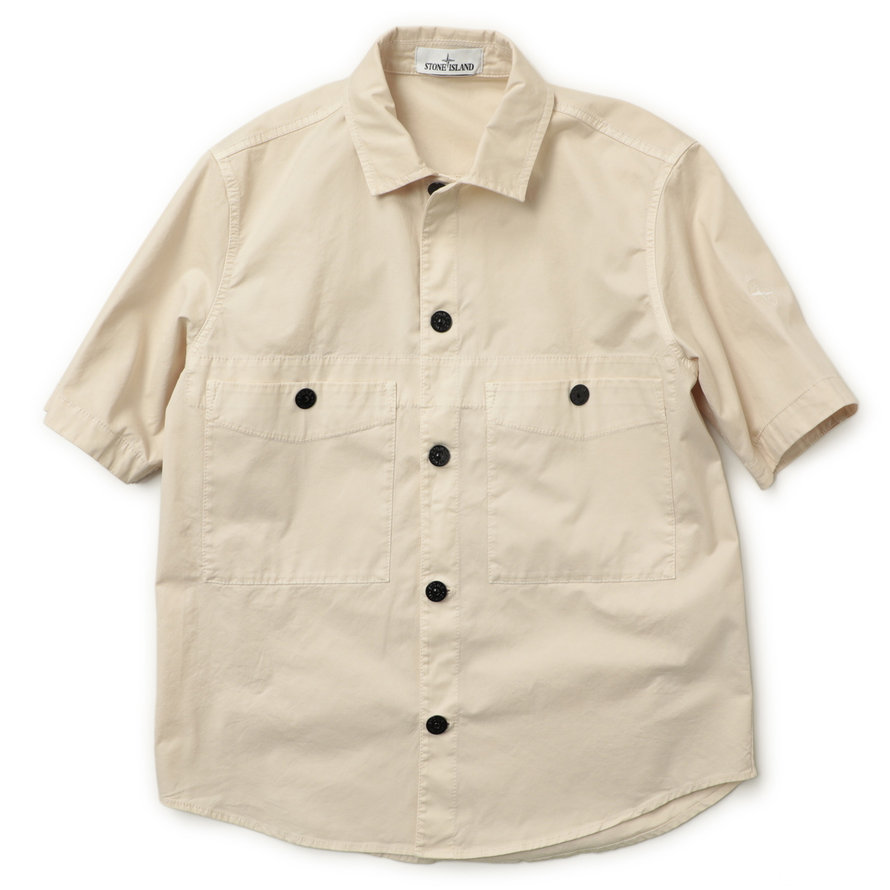 STONE ISLAND ストーンアイランド オーバーシャツ 半袖 ガーメントダイ STONE ISLAND ストーンアイランド オーバーシャツ 半袖 ガーメントダイ