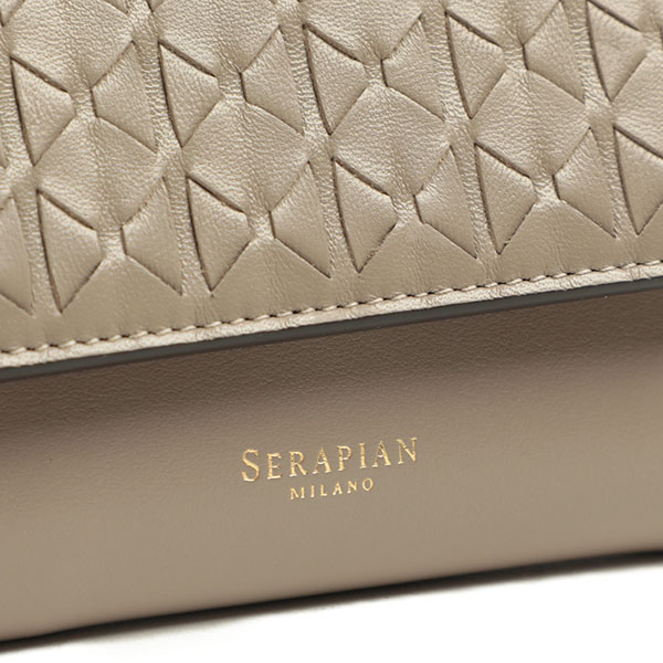 SERAPIAN セラピアン 財布 三つ折り レディース レザー モザイコ