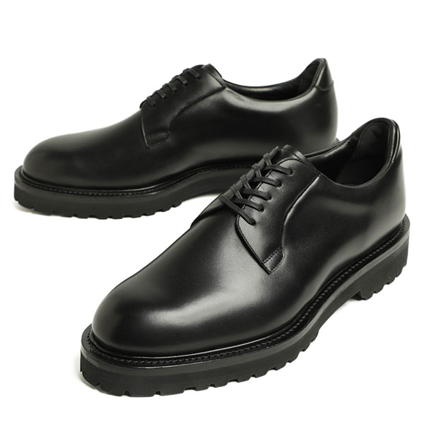 ダブルエイチ／WH シューズ ビジネスシューズ 靴 ビジネス メンズ 男性 男性用レザー 革 本革 ブラック 黒  WHS-0011 ダービーシューズ プレーントゥ Vibramソール
