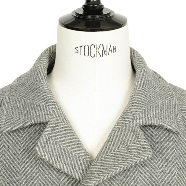 タリアトーレ＊最高級カシミヤ100% ベルテッドガウンコート 20万＊グレー TAGLIATORE タリアトーレ コート ステンカラー ベルテッド