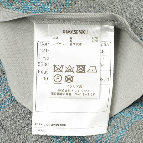 TAGLIATORE タリアトーレ 2B シングル ジャケット コットン