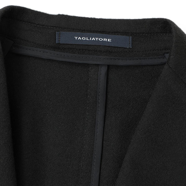 TAGLIATORE タリアトーレ 2Bジャケット 46 ブラック カシミア TAGLIATORE G-DAKAR22K カシミヤ シングルブレステッド2Bジャケット