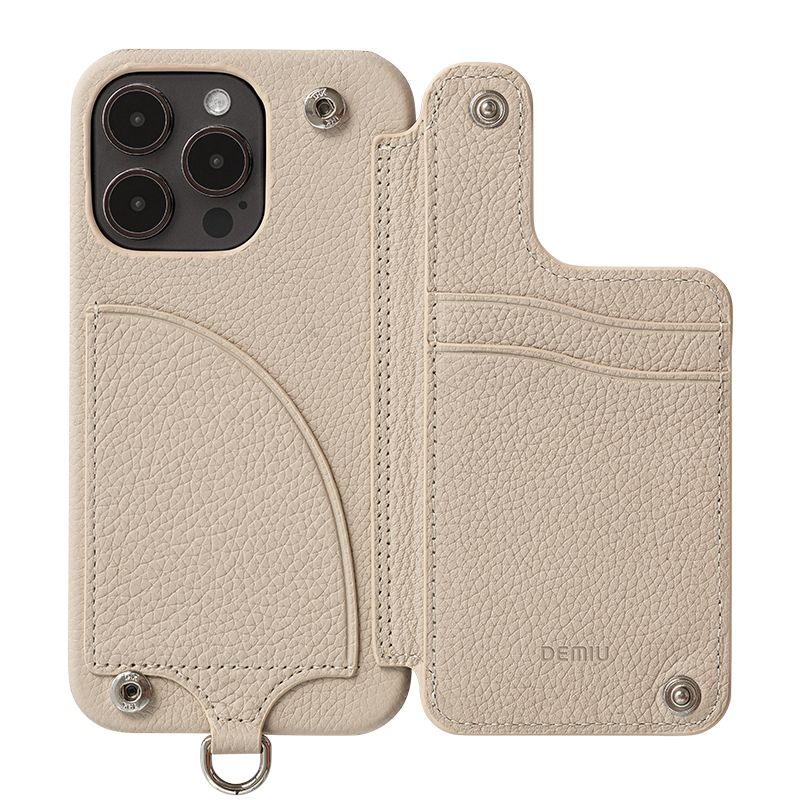 DEMIU デミュウ POCHE ポシェ スマホカバー スマホケース 牛革 カード