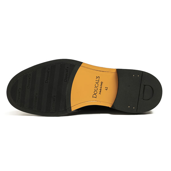 DOUCALS デュカルス ダービーシューズ レザー カーフ ガラス プレーン