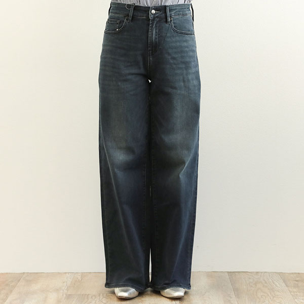 DENHAM デンハム レディース デニム パンツ ワイド ハイウエスト ハイライズ ジーンズ KEIRA HIGH RISE WIDE LEG  02-24-07-11-025 930/ダークブルー｜DENHAM｜菅原靴店