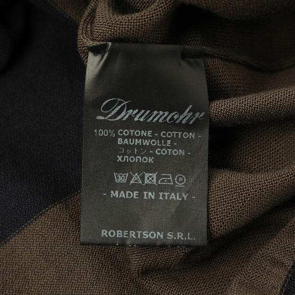 Drumohr MODERN ドルモア モダン　クルーネック　ハイゲージ　30G 30G コットンクルーネックSSニット｜DRUMOHR（ドルモア）｜TOKYOlife