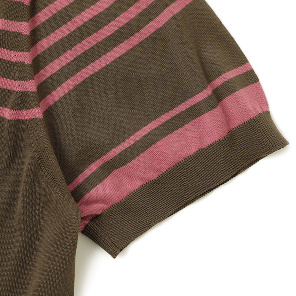 Drumohr ドルモア ニット クルーネック ハイゲージ 半袖 コットン