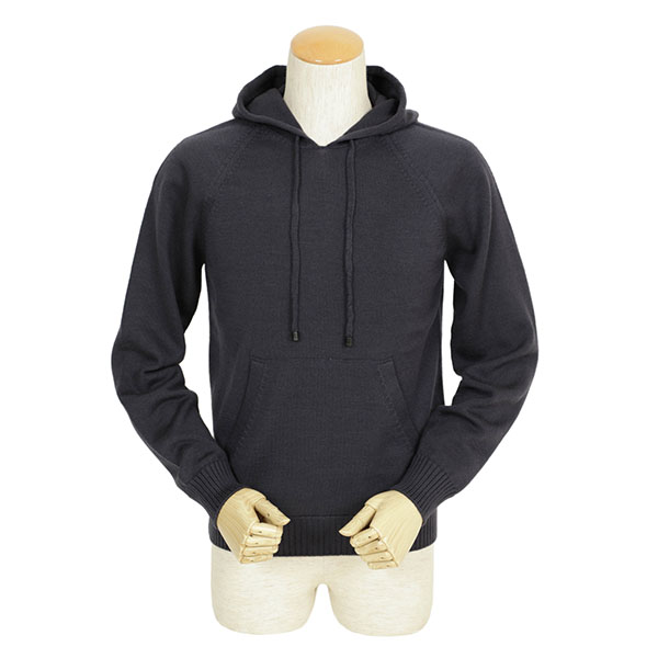 Drumohr ドルモア ハイゲージ ニット パーカ プルオーバー ウール