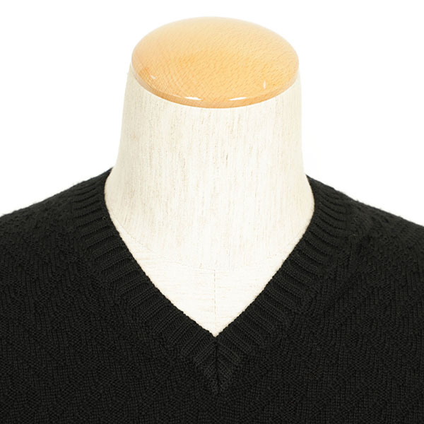 Drumohr ドルモア ニット Vネック メリノ ウール ミドルゲージ 柄編み