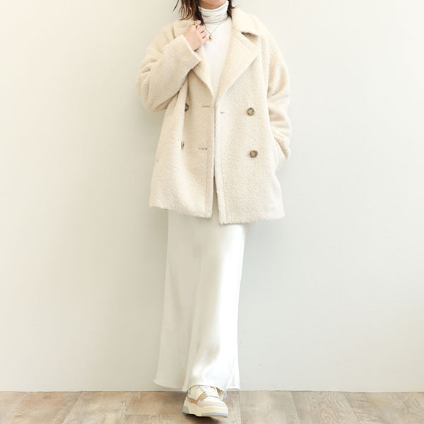 drawell ドロウェル アルパカ シャギー ウール コート drawell ドロ