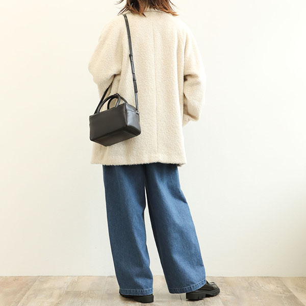 drawell ドロウェル コート Pコート ダブルブレスト ショート丈