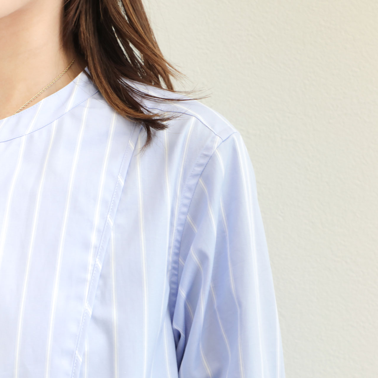 新品 DRAWELL ドビーストライプビブヨークシャツ ビブヨークシャツ ドビーストライプ – drawell