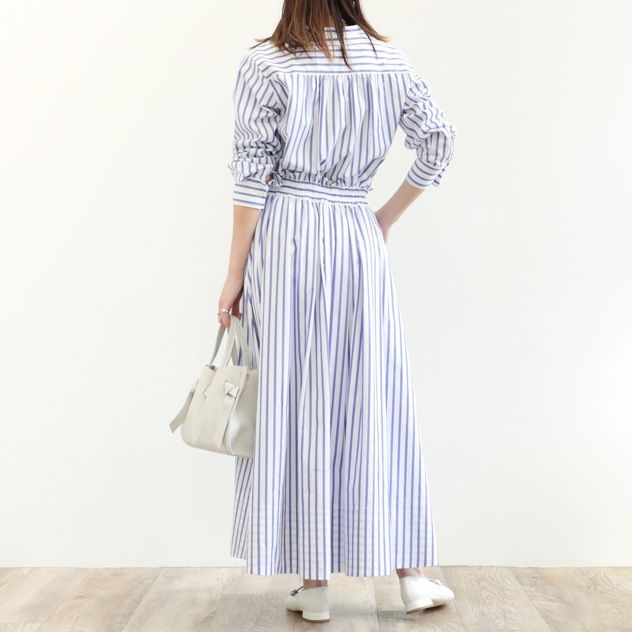 新品 DRAWELL ドビーストライプビブヨークシャツ ビブヨークシャツ ドビーストライプ – drawell
