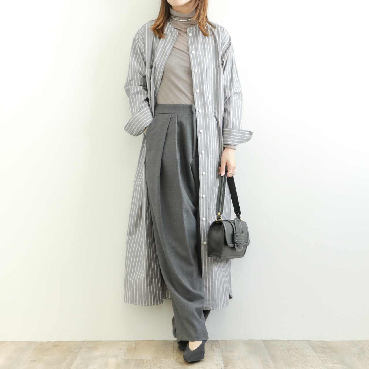 drawell ドロウェル レディース ワンピース マキシ丈 長袖 バンド