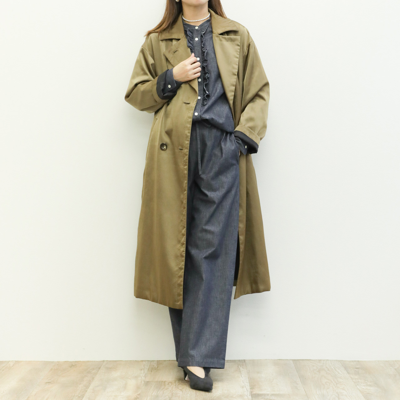 定価13万円【最高級】美品⭐️THE TWELVE トレンチ ダブルブレスト L 定価13万円【最高級】美品⭐️THE TWELVE トレンチ ダブル
