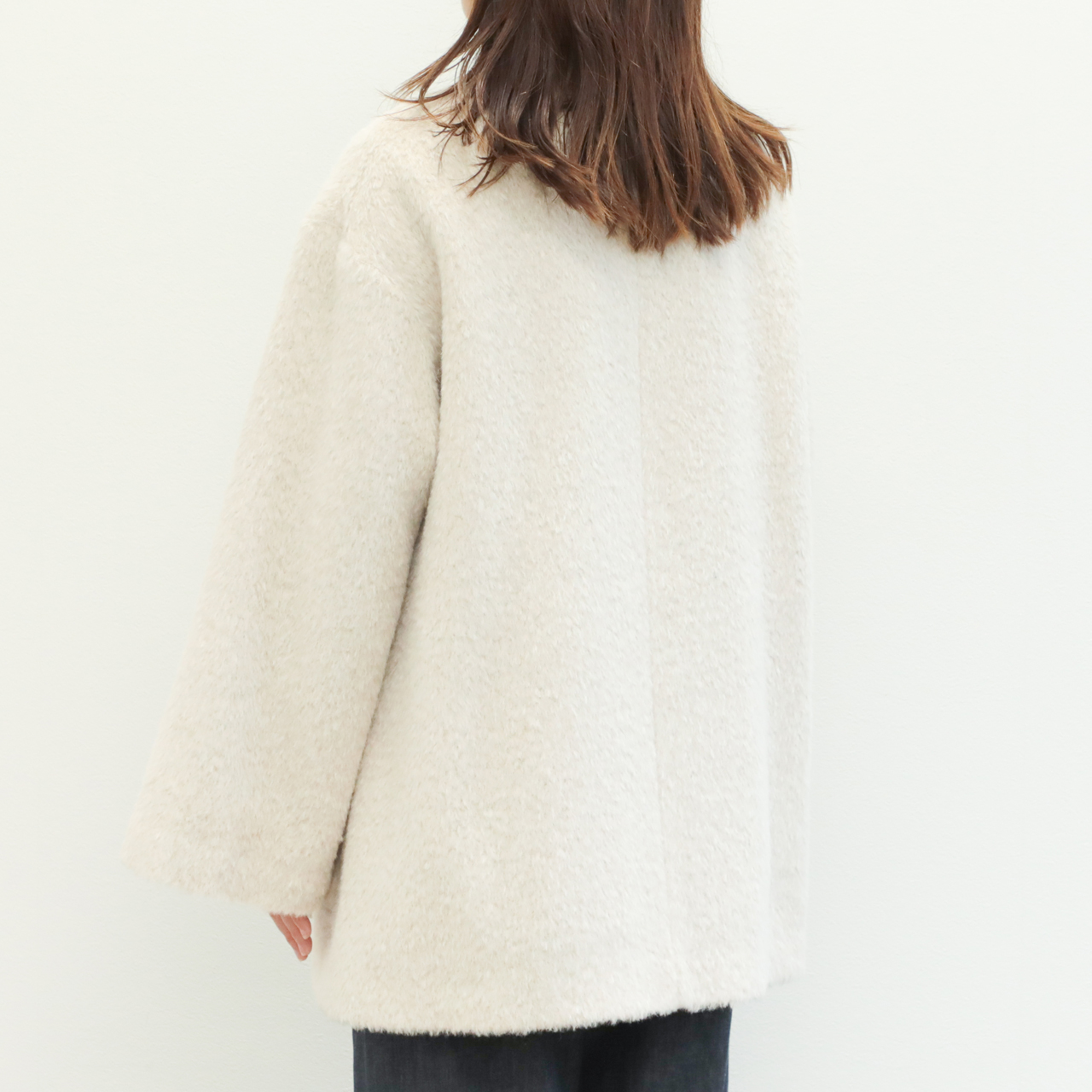 drawell ドロウェル　アルパカ　シャギー　ウール　コート drawell ドロウェル アルパカ シャギー ウール コート