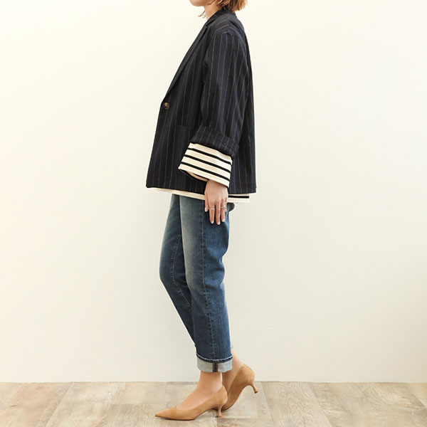 美品♡ネストローブ　リネンデラべＶネックジャケット　麻　ショート丈 楽天市場】nest robe CONFECT 起毛リネン1Bテーラードジャケット