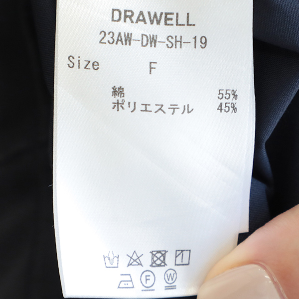 drawellドロウェル レディース シャツ ブラウス フリル ビブヨーク