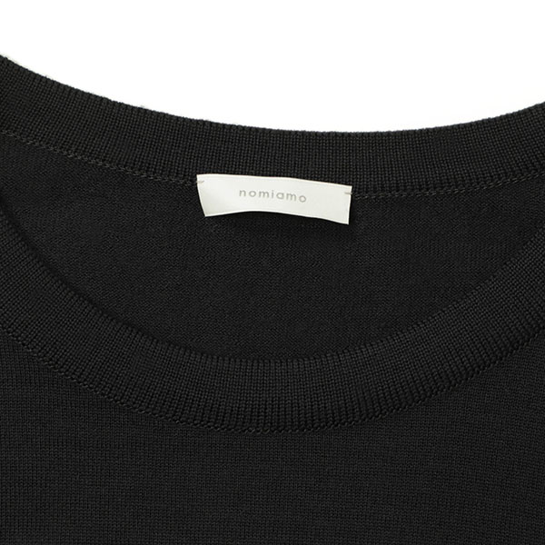 nomiamo ノミアモ ニット クルーネック 長袖 プルオーバー ウール