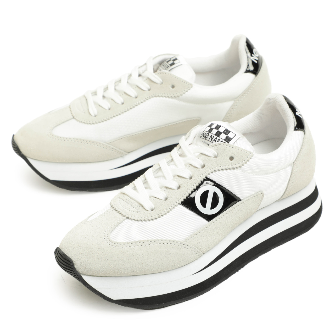 NO NAME ノーネーム スニーカー ローカット レースアップ 厚底