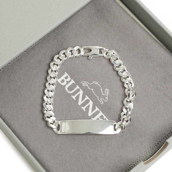 BUNNEY バニー ブレスレット メンズ ID チェーン 925シルバー Single Tour Identity Chain SILVER/シルバー ｜BUNNEY｜菅原靴店