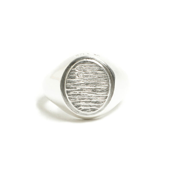 BUNNEY バニー リング メンズ シグネット 925シルバー オーバル型 Oval Signet Ring B07001 SILVER/シルバー｜ BUNNEY｜菅原靴店