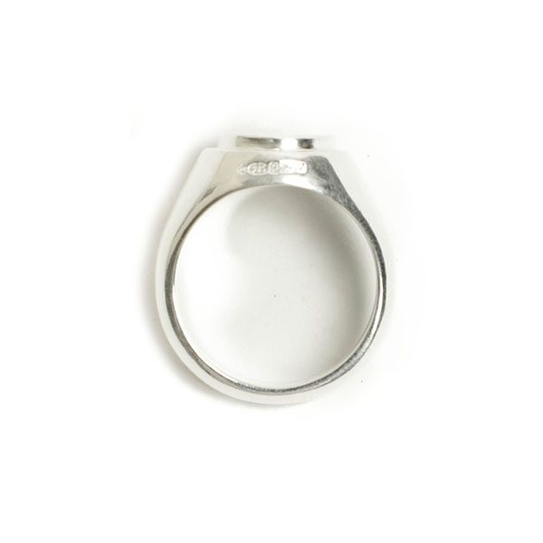 BUNNEY バニー リング メンズ シグネット 925シルバー オーバル型 Oval Signet Ring B07001 SILVER/シルバー｜ BUNNEY｜菅原靴店