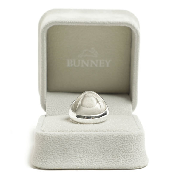 BUNNEY バニー リング メンズ シグネット 925シルバー オーバル型 Oval Signet Ring B07001 SILVER/シルバー｜ BUNNEY｜菅原靴店