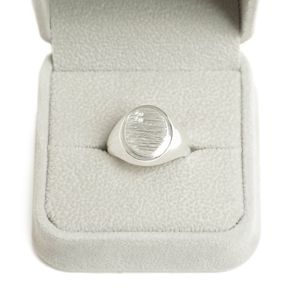 BUNNEY バニー リング メンズ シグネット 925シルバー オーバル型 Oval Signet Ring B07001 SILVER/シルバー｜ BUNNEY｜菅原靴店