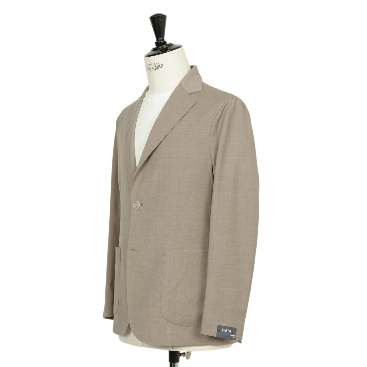 BARBA バルバ シャツジャケット シングル ストレッチ混 EASY-J