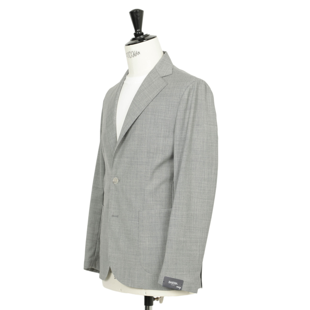 BARBA バルバ シャツジャケット シングル ストレッチ混 EASY-J