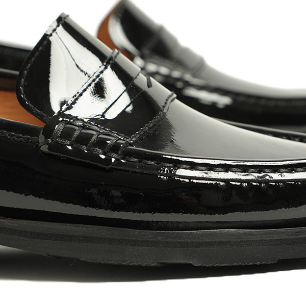 Paraboot パラブーツ レディース ヴィニョニー ローファー コイン スリッポン エナメル ラバーソール VIGNONY 224427  VERNIS NOIR/ブラック｜Paraboot｜菅原靴店