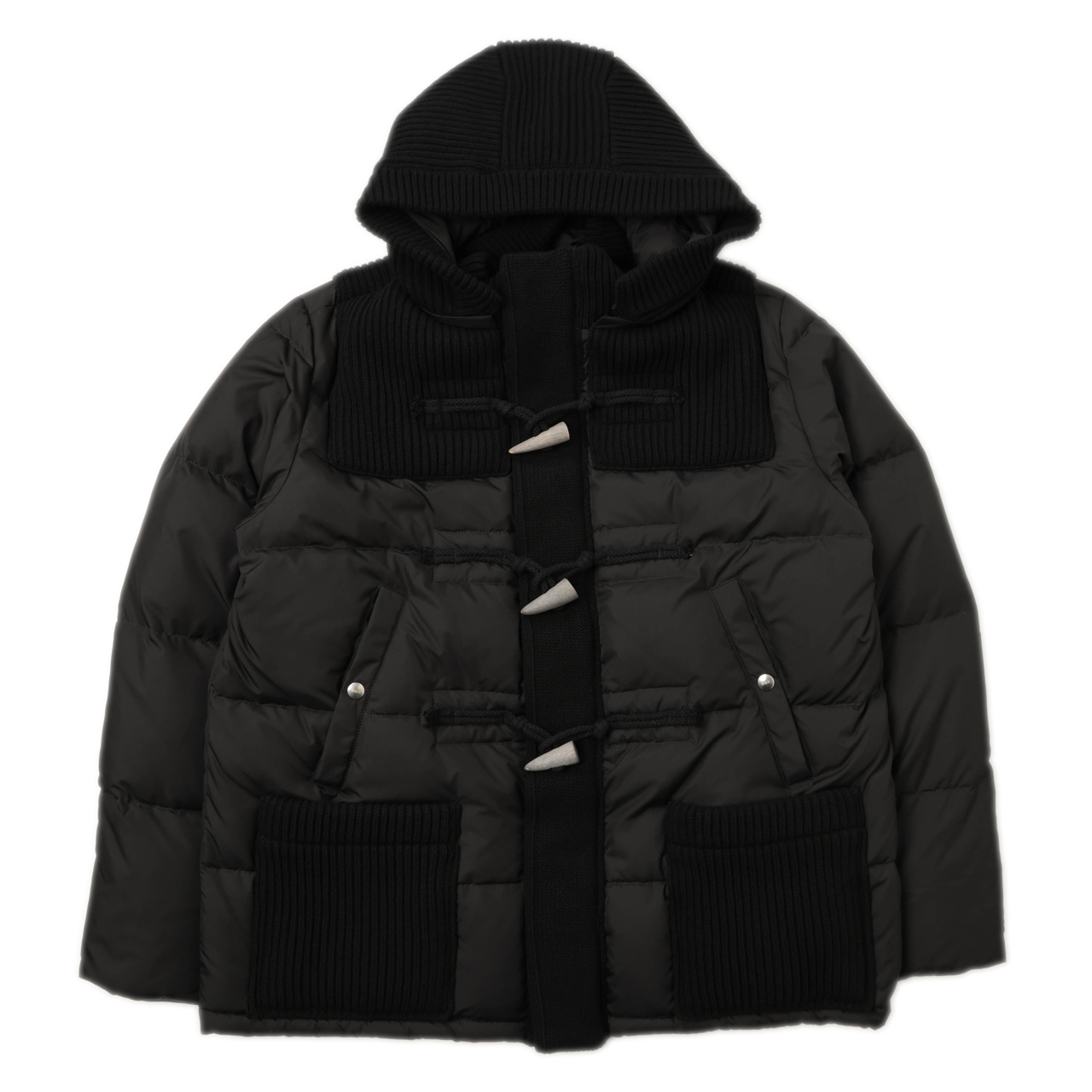 BBR ビービーアール メンズ ダウン ブルゾン ダッフル ニット 切り替え