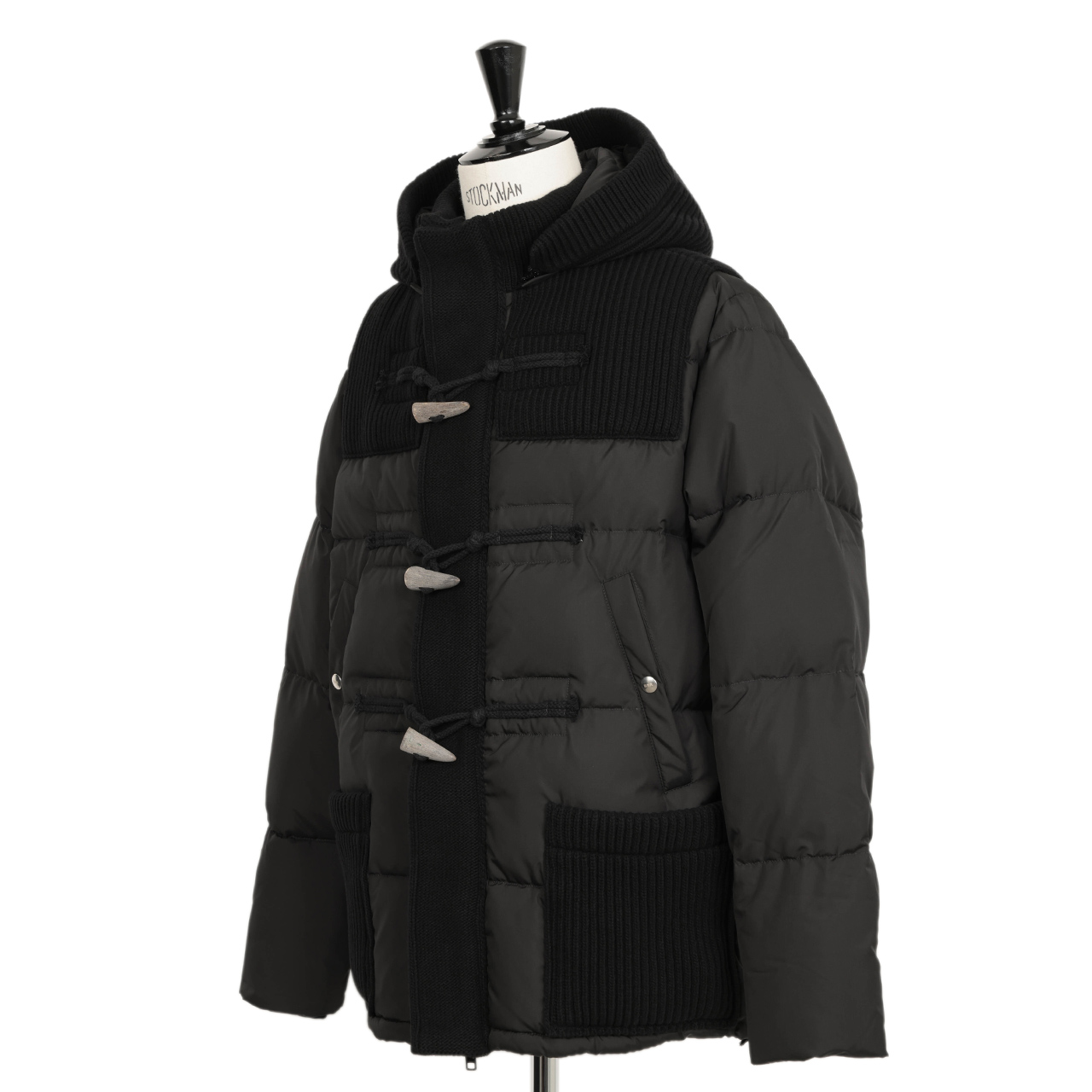 BBR ビービーアール メンズ ダウン ブルゾン ダッフル ニット 切り替え