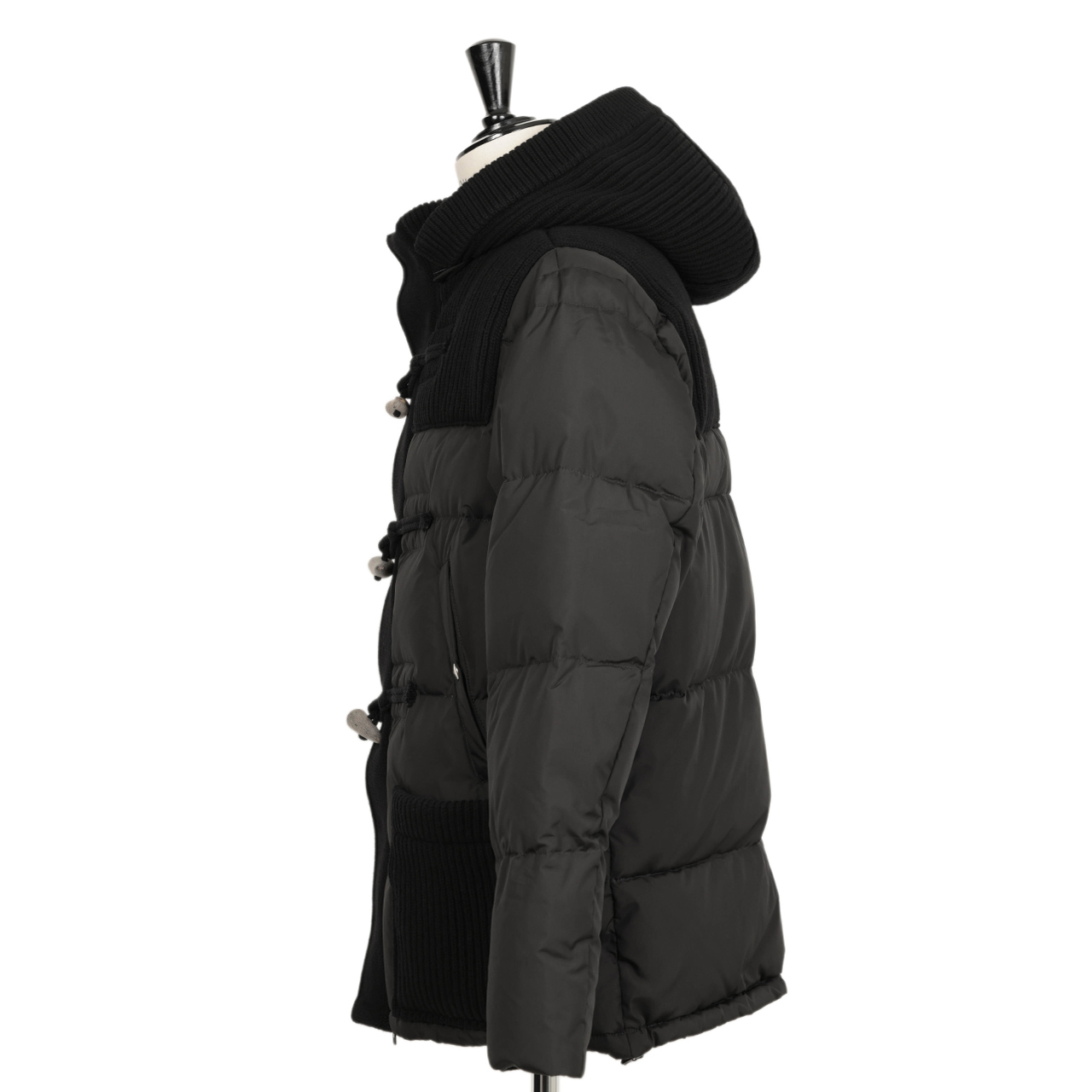 BBR ビービーアール メンズ ダウン ブルゾン ダッフル ニット 切り替え