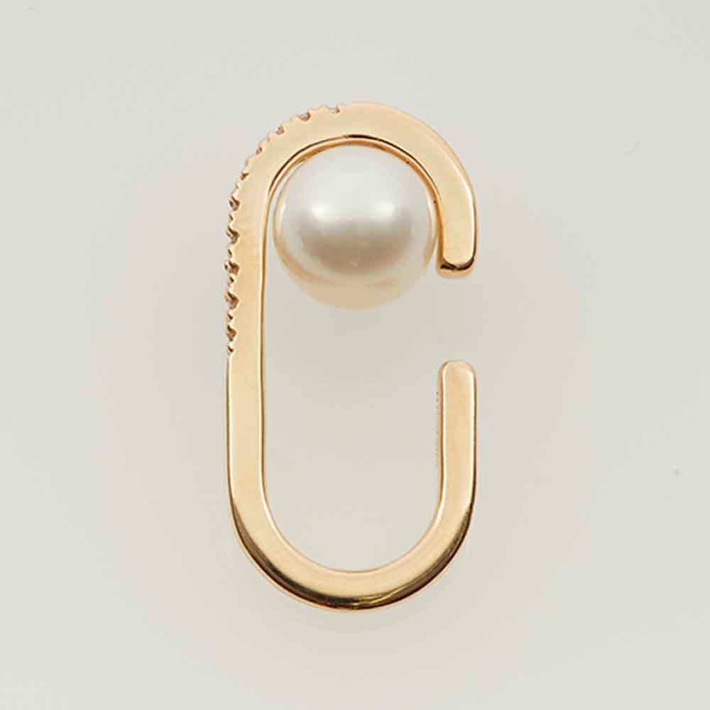 Hirotaka ヒロタカ Beluga アコヤパール ピアス （片耳用） BELUGA アコヤパール ピアス S サイズ