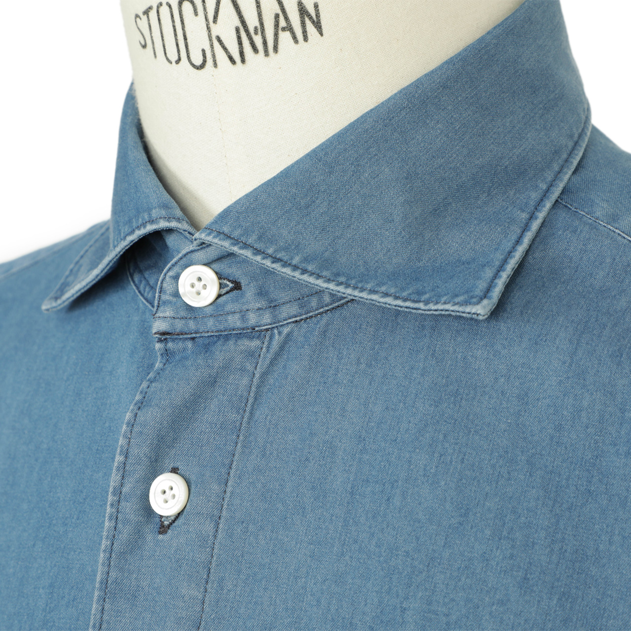 100周年記念モデル】Finamore フィナモレ デニムシャツ カッタウェイ