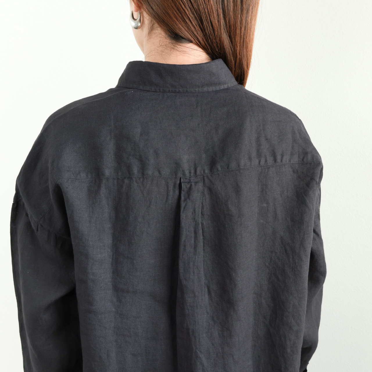 finamore / フィナモレ | コットン スタンダードシャツ | 40 | ブラック | レディース Finamore（フィナモレ） シャツ メンズ / PANTELLERIA BALI C0650